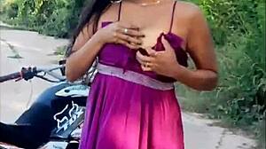 Outdoor anal and oral sex with indian prostitute in the mountains, leading to public orgasm and assfucking.