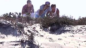 Wow, check out these gay guys bare on a public beach!