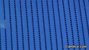 nasty doll feels intense pleasure swallowing cum on her face