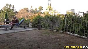 Riley Reyes stretched wide by a massive BBC in cuckold play