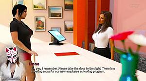 I feel Anna's exciting affection in job interview