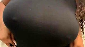 Chubby Latina Gostosa Shows Off in Hotel Bathroom Scene