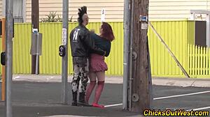 Real Aussie girlfriend sucks big hairy tits in HD