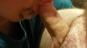 Gay buddy receives a detailed blowjob from his friend