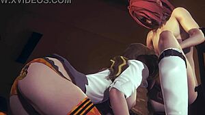 Uncensored hentai hermi engages in hard sex at university