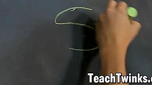 Bored twinks suck and pound hard at school.