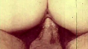 Vintage interracial threesome in swinging sixties london shadows