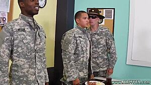 drill sergeant commands boy in intense GAY SEX relief