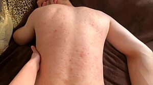Jerk Off to Russian Friend During Dirty Massage, Cum Filled Orgasm in POV Homemade