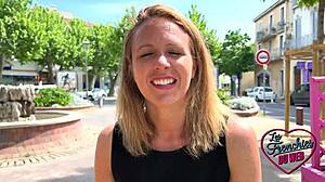 Does Julie the milf get wild in front of the camera?