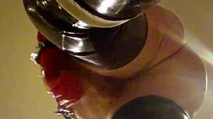 Mov 0382: Intriguing Shemale in Rubber Latex Doll Scene