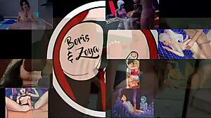 Rough sex gets caught on stream: Boris' stepsister gets handcuffed