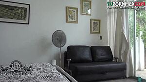 Peruvian and Mexican lesbians engage in intense trio action with friend