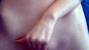 Kate chunosova plays with her toy