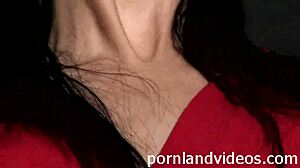 Hot Brunette Teen 18+ Clit Masturbation Anal Orgasm with Black Dildo!