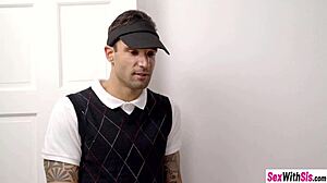 Teen Girls Enjoy Threesome With Friends Stepbro