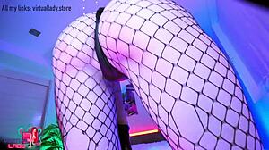 Motoko Fucks Herself With Big Dildo