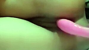 Asian Girl Attempts First-Time Anal Insertion with Vibrator During Solo Masturbation