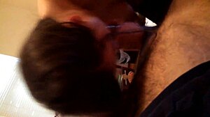 Watch This Brunette Suck A Huge Cock? She's Amazing!