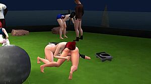 brutal yoga with blonde brunette redhead transsexual blowjob hardcore