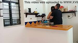 building security enters my house i cant contain the urge and he let me fuck