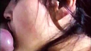 Latina Sucks Stranger's Cock On Cable Car