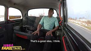 sofia lee's massive natural tits help black guy cum in taxi