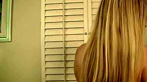 does this sexy pornstar stacie jaxx tease her hairless ass before rough self-pleasure?