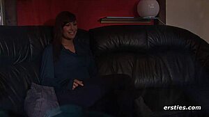 Amateur Lesbians Bathe In Shower Then Lick Each Other's Hairy Pussies.