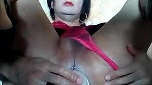 tania, slutty for bbc, plays with big dildo. is she ready for monster cock?