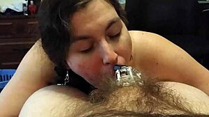 Intense Chastity Blowjob With Femdom Teasing