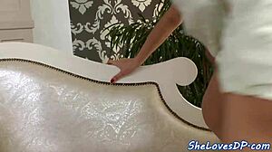 can you believe this stunning babe gets spitroasted before her cumshot? she takes it in her ass and mouth so eagerly.