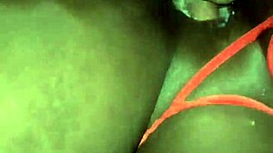 Young Black Couple Fucks Hard, Creampie in Cunt from Behind