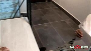 Cute petite babe earns grades through study sessions