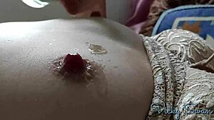 Oiling Up Legs, Ass, Tits, And Belly