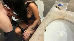 Stranger's Bathroom Blowjob Cumshot