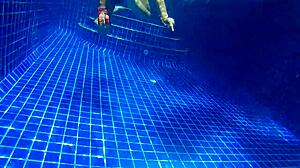 Three Panties In My Pussy, Fucking Black Dildo In Public Pool 😏