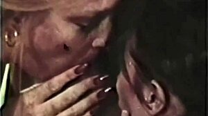 Explore wild vintage 3some with hairy pussy in retro group