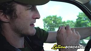 Monica Asis Gives Rough Blowjob At Border.