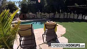 The delivery driver picked up his step sister and they hooked up hard