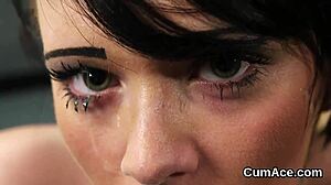 i watch spicy model suck and swap cum