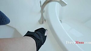 Is this stepmom's bath help leading to a blowjob reward?