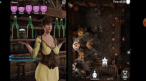 perverted waitress with big tits and ass in hentai