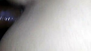 Amateur couple enjoys homemade fun.