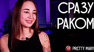 Naked Pretty Pornstar Mary Poses Seductively On Stage