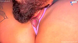 Close up view of romulo pontess filling a tight pussy with cum