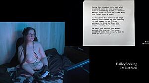 Naked brunette bbw with big natural tits in alan wake playthrough