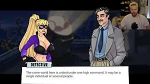 Fake Joker goes insane on live TV as the lewd knight in this detailed scene.