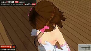 Uncensored erotic anime asmr voice on stage with idol ear licking 3p