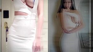 very sexy chinese model poses for photos